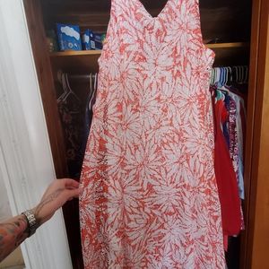Sleeveless dress with cover up